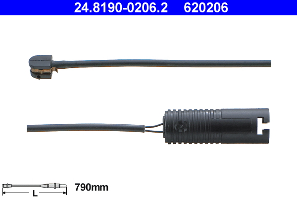 Warning Contact, brake pad wear (Rear axle)  Art. 24819002062