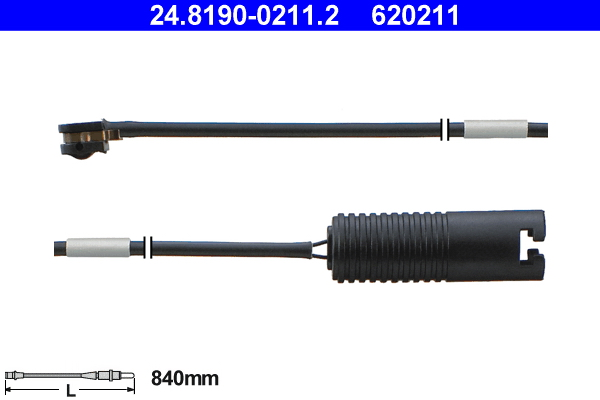 Warning Contact, brake pad wear (Rear axle)  Art. 24819002112