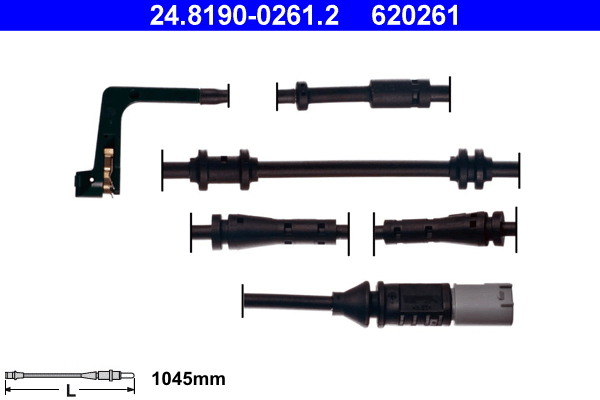 Warning Contact, brake pad wear (Rear axle, both sides)  Art. 24819002612