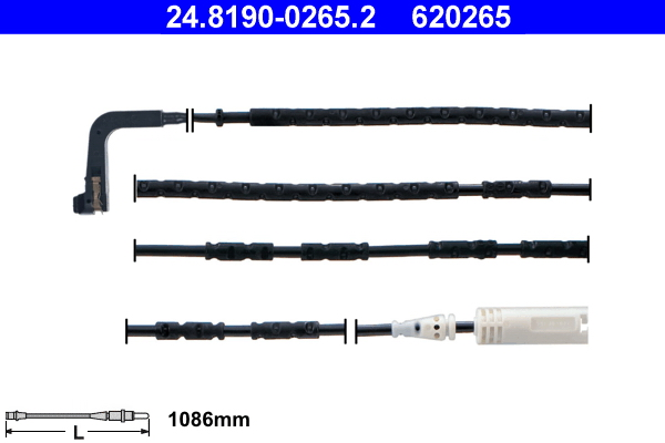 Warning Contact, brake pad wear (Rear axle)  Art. 24819002652