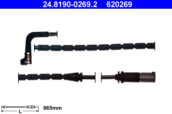 Warning Contact, brake pad wear (Rear axle, both sides)  Art. 24819002692