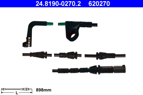 Warning Contact, brake pad wear (front axle both sides)  Art. 24819002702