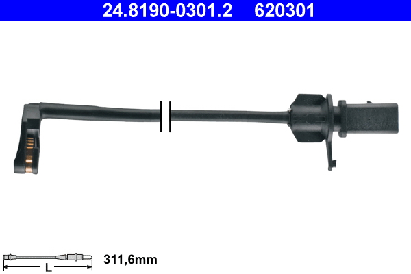 Warning Contact, brake pad wear (Disc brake)  Art. 24819003012