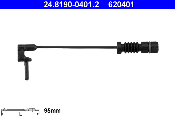 Warning Contact, brake pad wear (Front axle)  Art. 24819004012