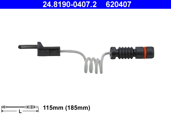 Warning Contact, brake pad wear (Front axle)  Art. 24819004072