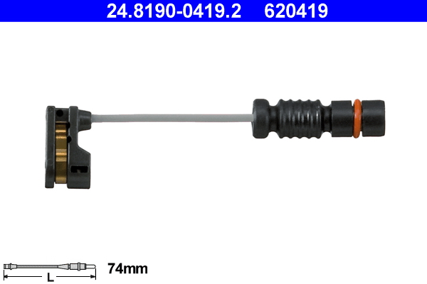 Warning Contact, brake pad wear (Front axle)  Art. 24819004192