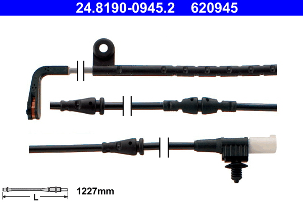 Warning Contact, brake pad wear (In front)  Art. 24819009452