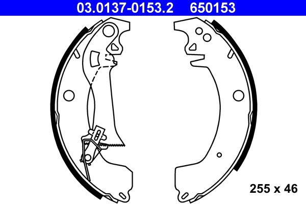 Brake Shoe Set (Rear axle)  Art. 03013701532