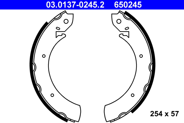 Brake Shoe Set (Rear axle)  Art. 03013702452