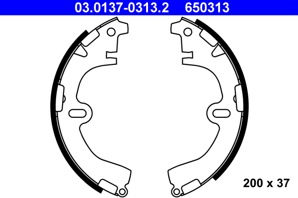 Brake Shoe Set (Rear axle)  Art. 03013703132