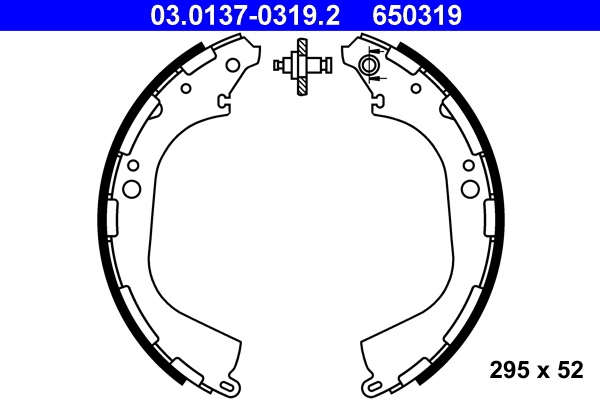 Brake Shoe Set (Rear axle)  Art. 03013703192