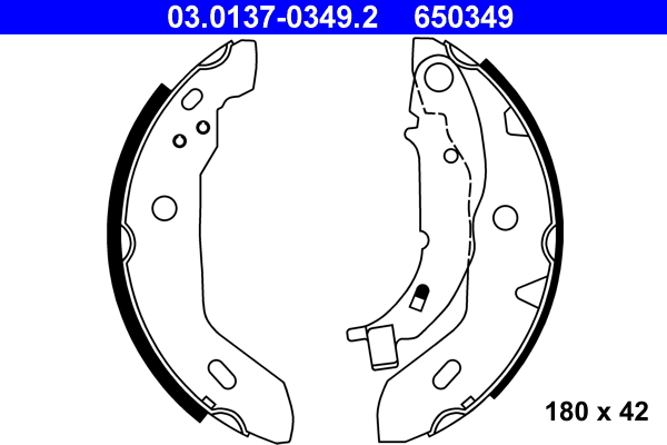 Brake Shoe Set (Rear axle)  Art. 03013703492