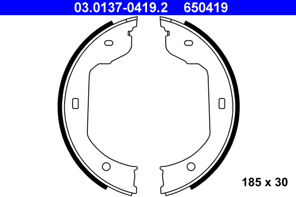 Brake Shoe Set, parking brake  Art. 03013704192