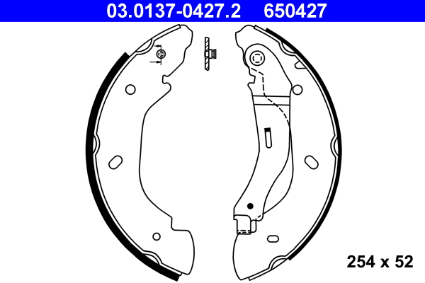 Brake Shoe Set (Rear axle)  Art. 03013704272