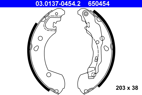 Brake Shoe Set (Rear axle)  Art. 03013704542