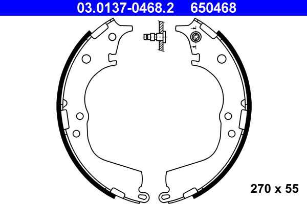 Brake Shoe Set (Rear axle)  Art. 03013704682