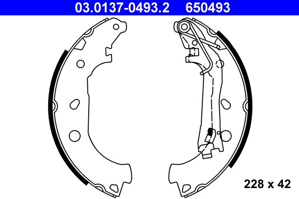 Brake Shoe Set (Rear axle)  Art. 03013704932