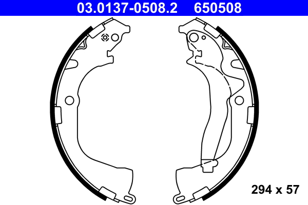 Brake Shoe Set (Rear axle)  Art. 03013705082