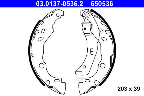 Brake Shoe Set (Rear axle)  Art. 03013705362