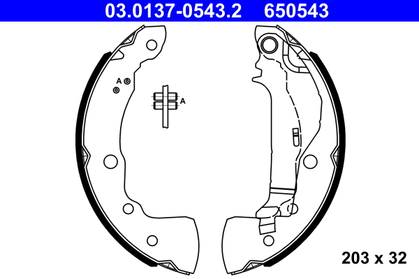 Brake Shoe Set  Art. 03013705432