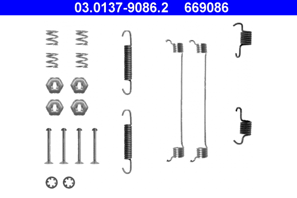 Accessory Kit, brake shoes (Rear axle)  Art. 03013790862