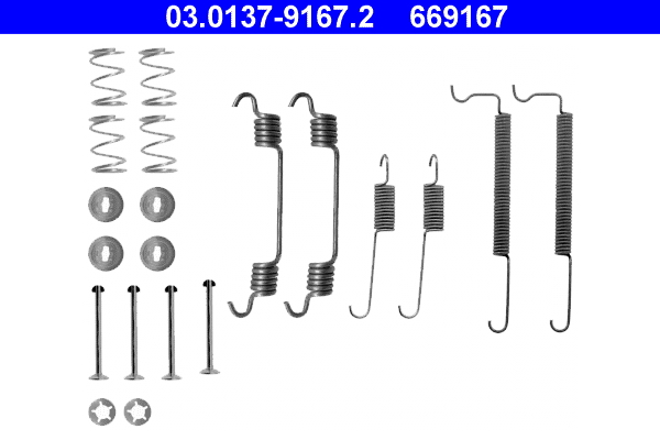 Accessory Kit, brake shoes (Rear axle)  Art. 03013791672