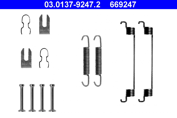 Accessory Kit, brake shoes (Rear axle)  Art. 03013792472