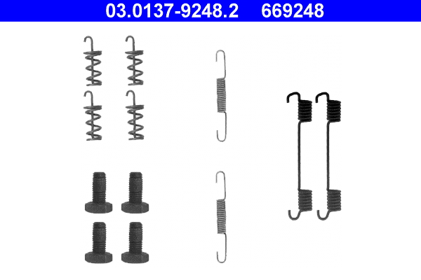 Accessory Kit, parking brake shoes (Rear axle)  Art. 03013792482