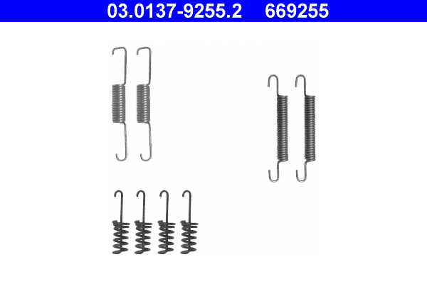 Accessory Kit, parking brake shoes (Double cloth)  Art. 03013792552