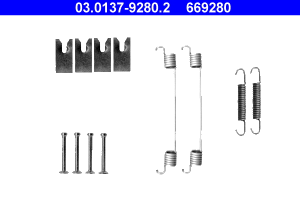 Accessory Kit, brake shoes (Rear axle)  Art. 03013792802