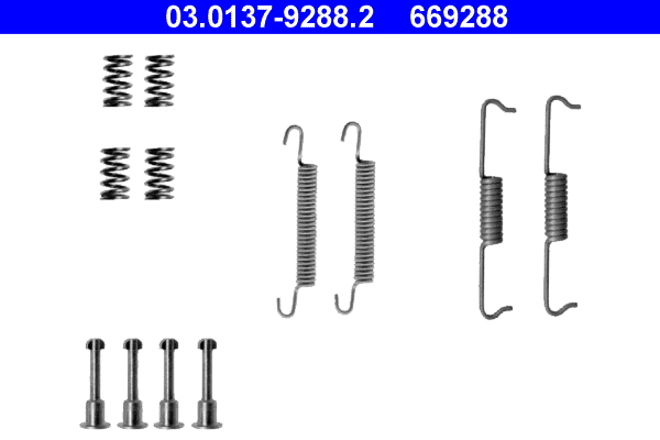 Accessory Kit, parking brake shoes (Rear axle)  Art. 03013792882