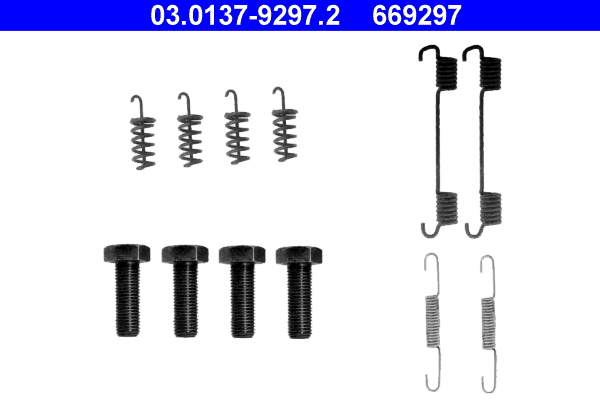 Accessory Kit, parking brake shoes (Rear axle)  Art. 03013792972