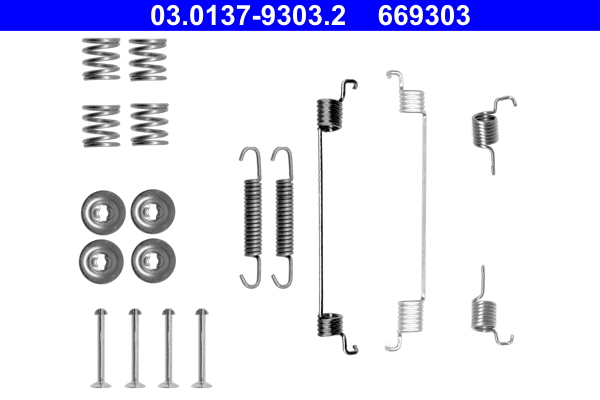 Accessory Kit, brake shoes (Rear axle, both sides)  Art. 03013793032