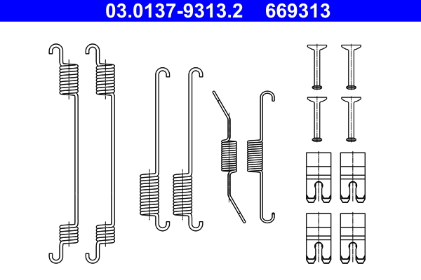 Accessory Kit, brake shoes (Rear axle)  Art. 03013793132