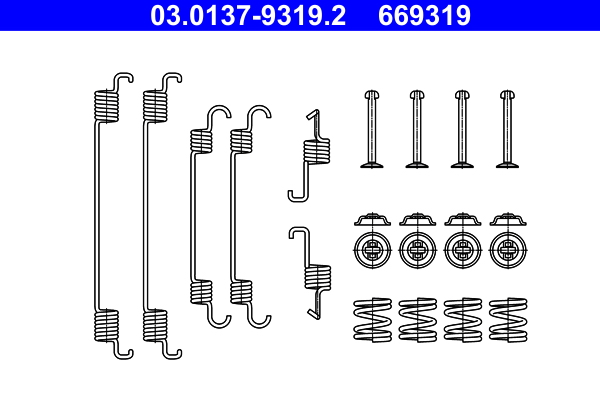 Accessory Kit, brake shoes (Rear axle)  Art. 03013793192