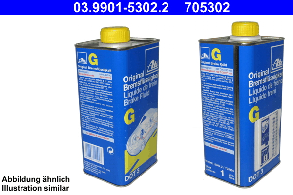 Brake fluids Brake fluid 1L (G DOT 3) (G DOT 3)  Art. 03990153022