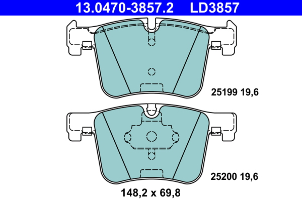 Brake Pad Set, disc brake (Front axle)  Art. 13047038572