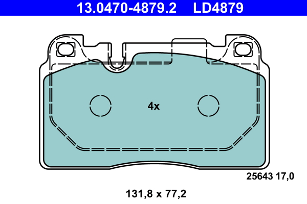 Brake Pad Set, disc brake (Front axle)  Art. 13047048792