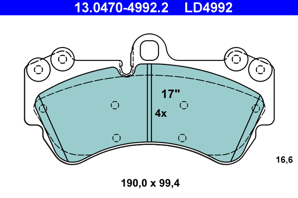 Brake Pad Set, disc brake (Front axle)  Art. 13047049922