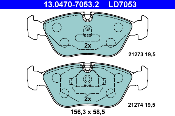 Brake Pad Set, disc brake (Front axle)  Art. 13047070532