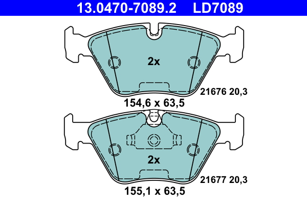 Brake Pad Set, disc brake (Rear axle)  Art. 13047070892