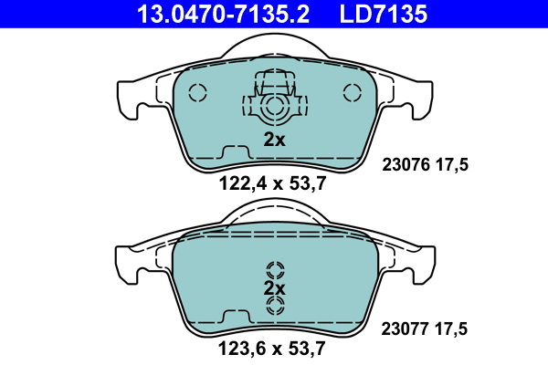 Brake Pad Set, disc brake (Rear axle)  Art. 13047071352