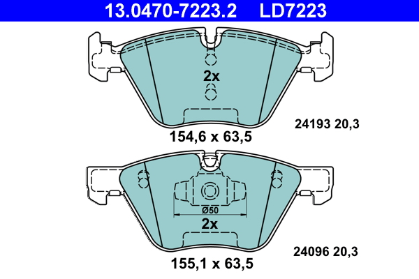 Brake Pad Set, disc brake (Front axle)  Art. 13047072232