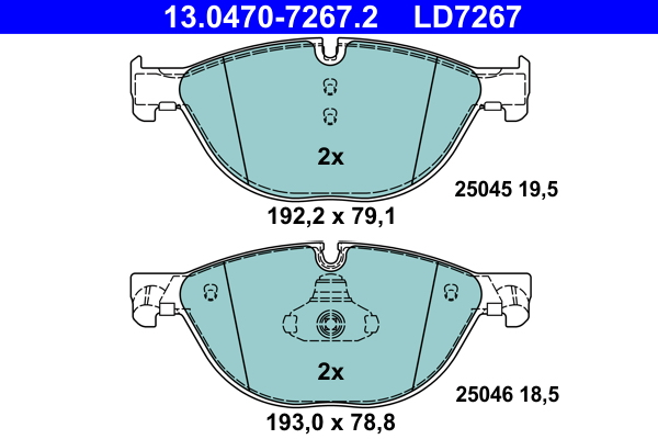 Brake Pad Set, disc brake (Rear axle)  Art. 13047072672