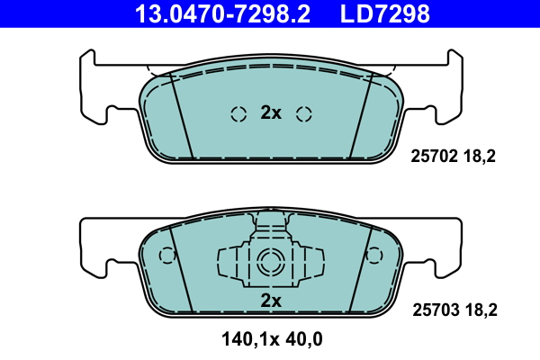 Brake Pad Set, disc brake (Front axle)  Art. 13047072982