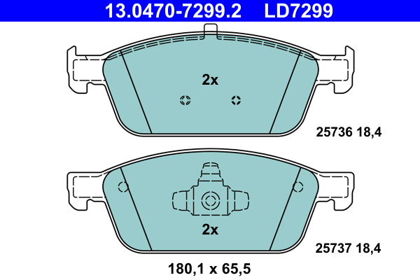 Brake Pad Set, disc brake (Front axle)  Art. 13047072992