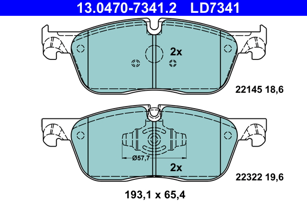 Brake Pad Set, disc brake (Rear axle)  Art. 13047073412