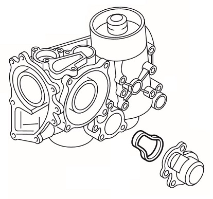 Gasket, oil cooling thermostat  Art. 339870