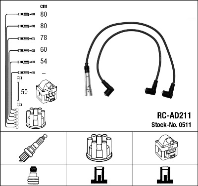 Ignition Cable Kit  Art. 0511