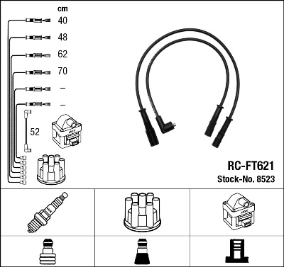 Ignition Cable Kit (From Poland to distributor)  Art. 8523